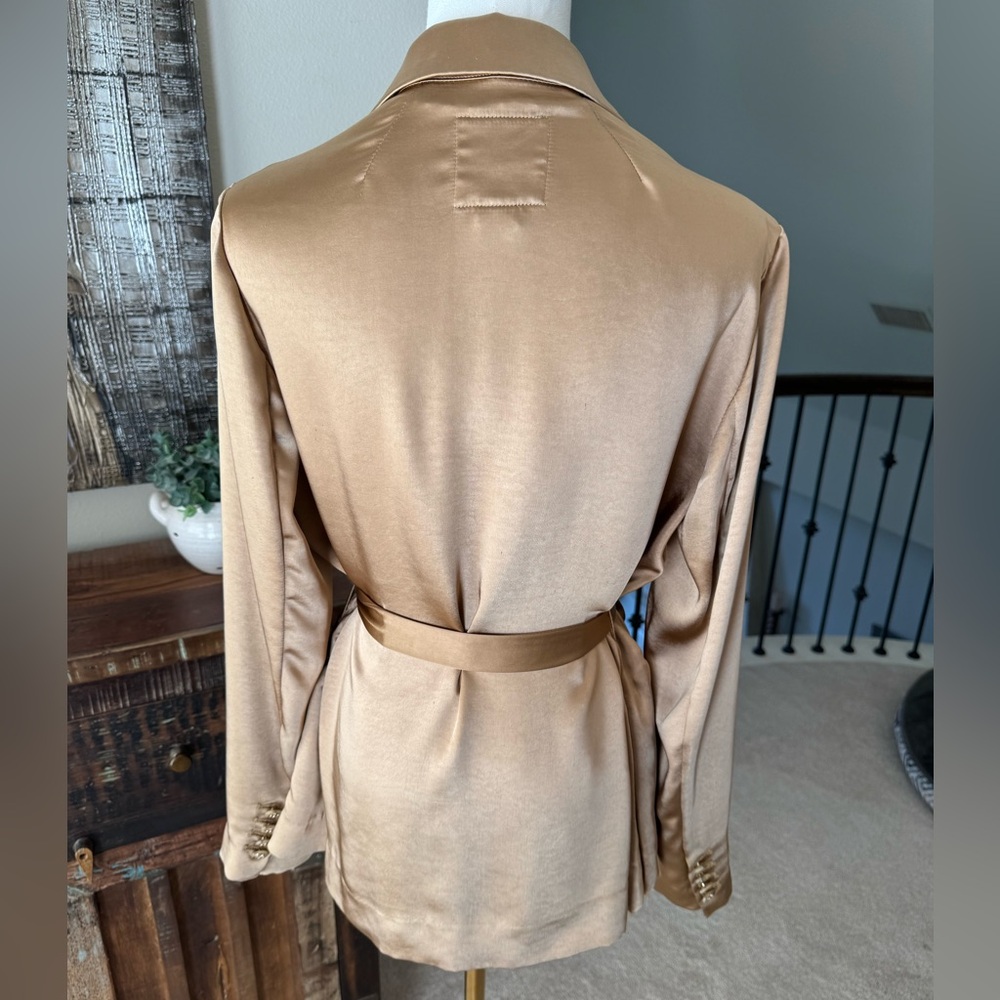 Sam Edelman Gold Lyra Blazer - Size M - Picture 7 of 13